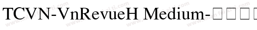 TCVN-VnRevueH Medium字体转换